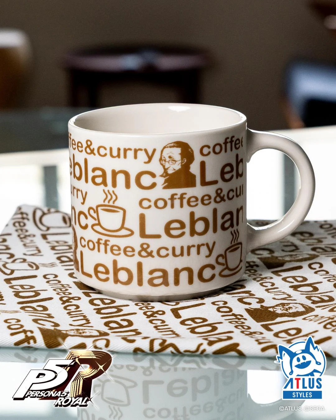 Persona 5 Royal: Coffee & Curry Leblanc Tableware Set – Monogram Pattern - Image 4
